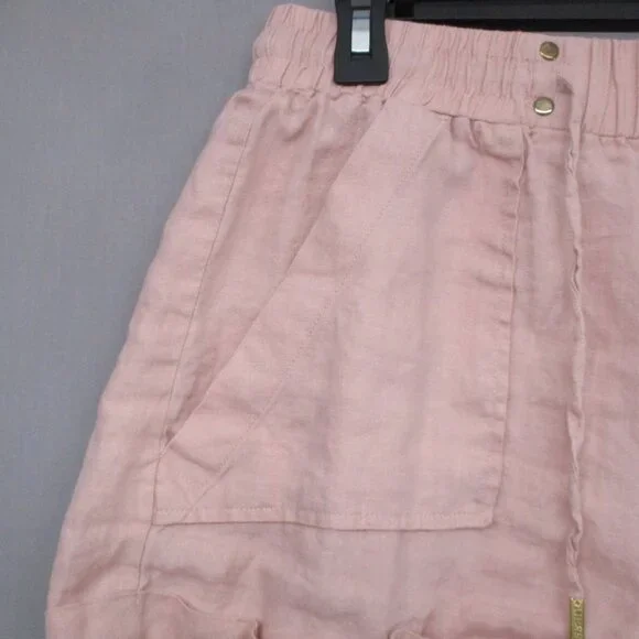Guess Bermuda Shorts Salmon Pink Women Size | S - Picture 3 of 9